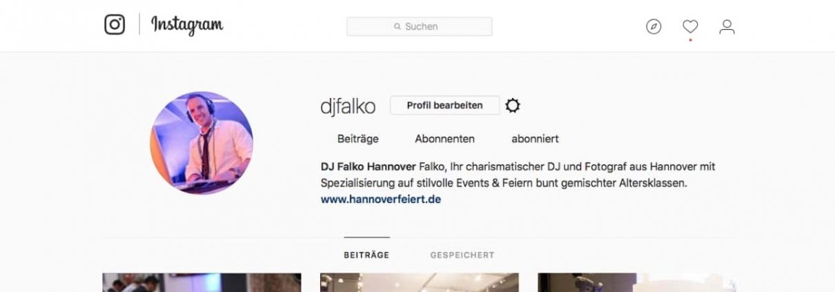 Blog-Beitrag Titelbild DJ Falko aus Hannover jetzt bei Instagram